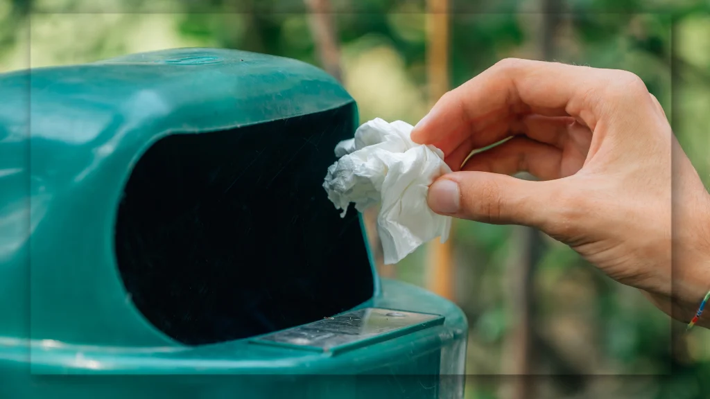 Membuang Sampah pada Tempatnya